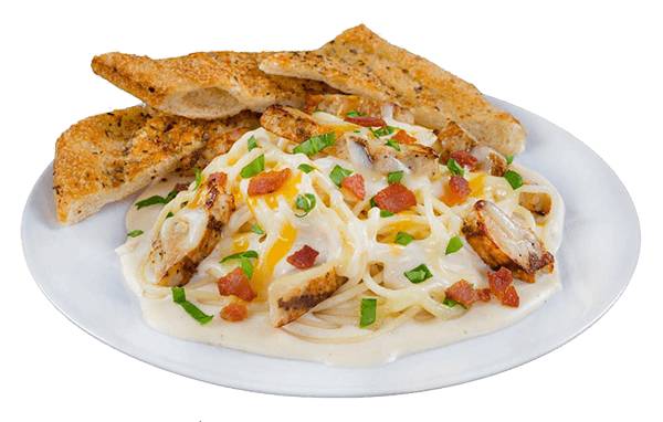 Order Chicken and Bacon Spaghetti food online from Sarpino's Pizzeria store, Countryside on bringmethat.com