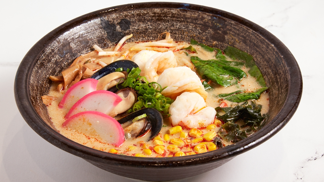 Order Seafood Ramen food online from Yoki Japanese Restaurant store, Medford on bringmethat.com