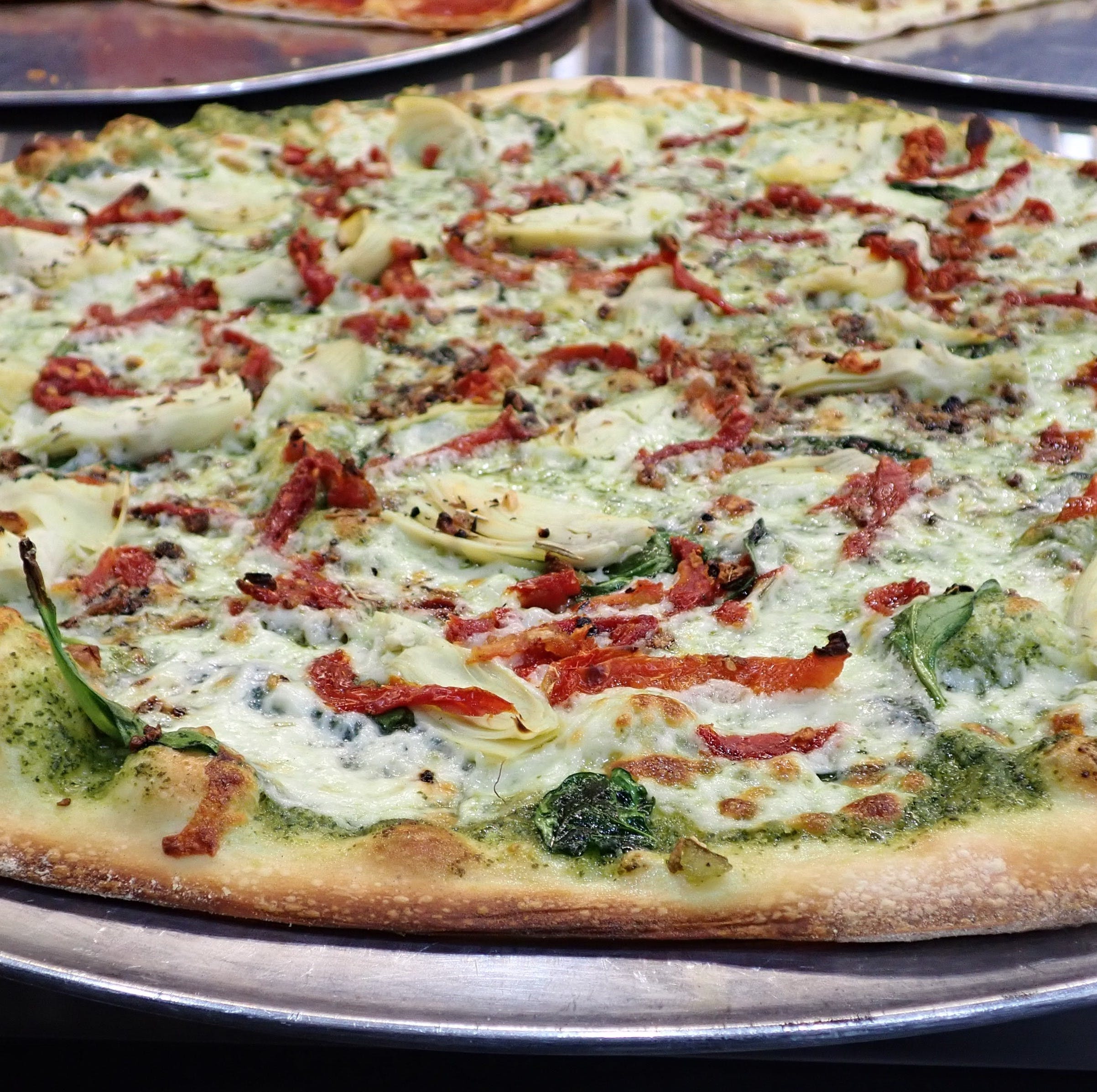 Order Pesto Veggie Pizza - 19'' food online from Pie Hole store, Idaho Falls on bringmethat.com