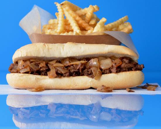 Order Steak Sandwich Combo food online from Fatties Philly Cheesesteaks store, Beech Grove on bringmethat.com