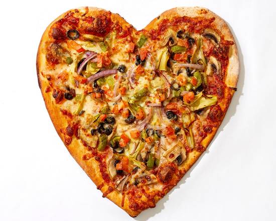 Order Valentine Veggie Pizza food online from Ily Pizza store, Virginia Beach on bringmethat.com