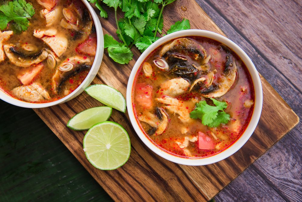 Order T201. Tom Yum Soup food online from Thai Aroma store, Chicago on bringmethat.com