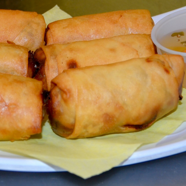 Order Vegetable Lumpia Frito food online from Salo-Salo store, West Covina on bringmethat.com