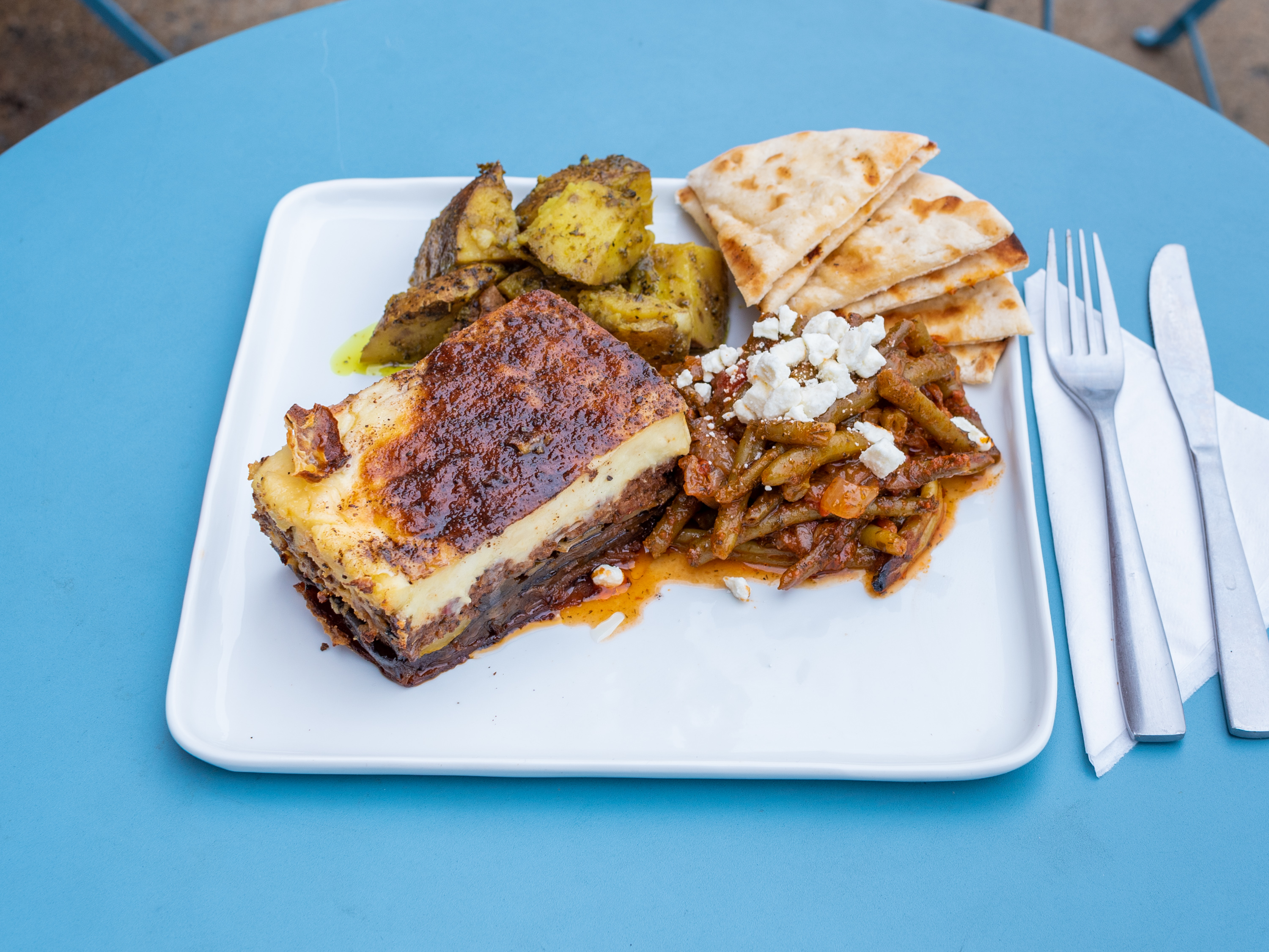 Order Moussaka food online from Thelo Greek Kuzina store, Great Falls on bringmethat.com