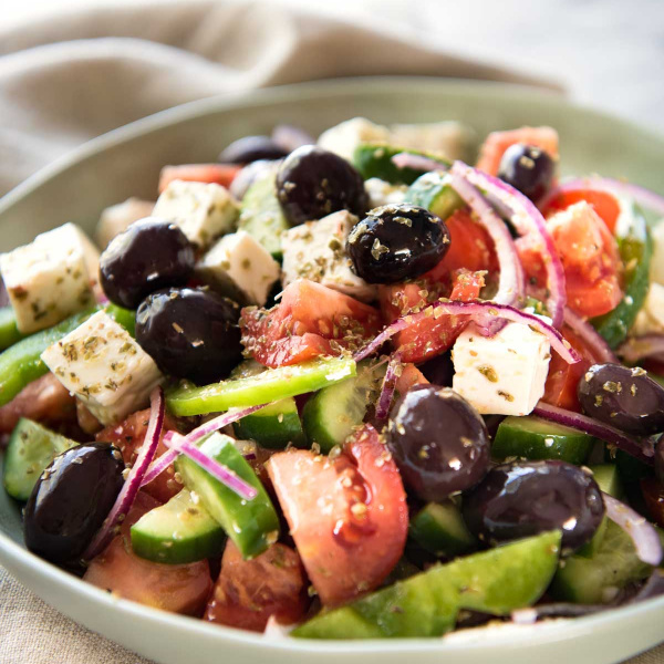 Order Greek Salad food online from Giovanni's store, Blauvelt on bringmethat.com