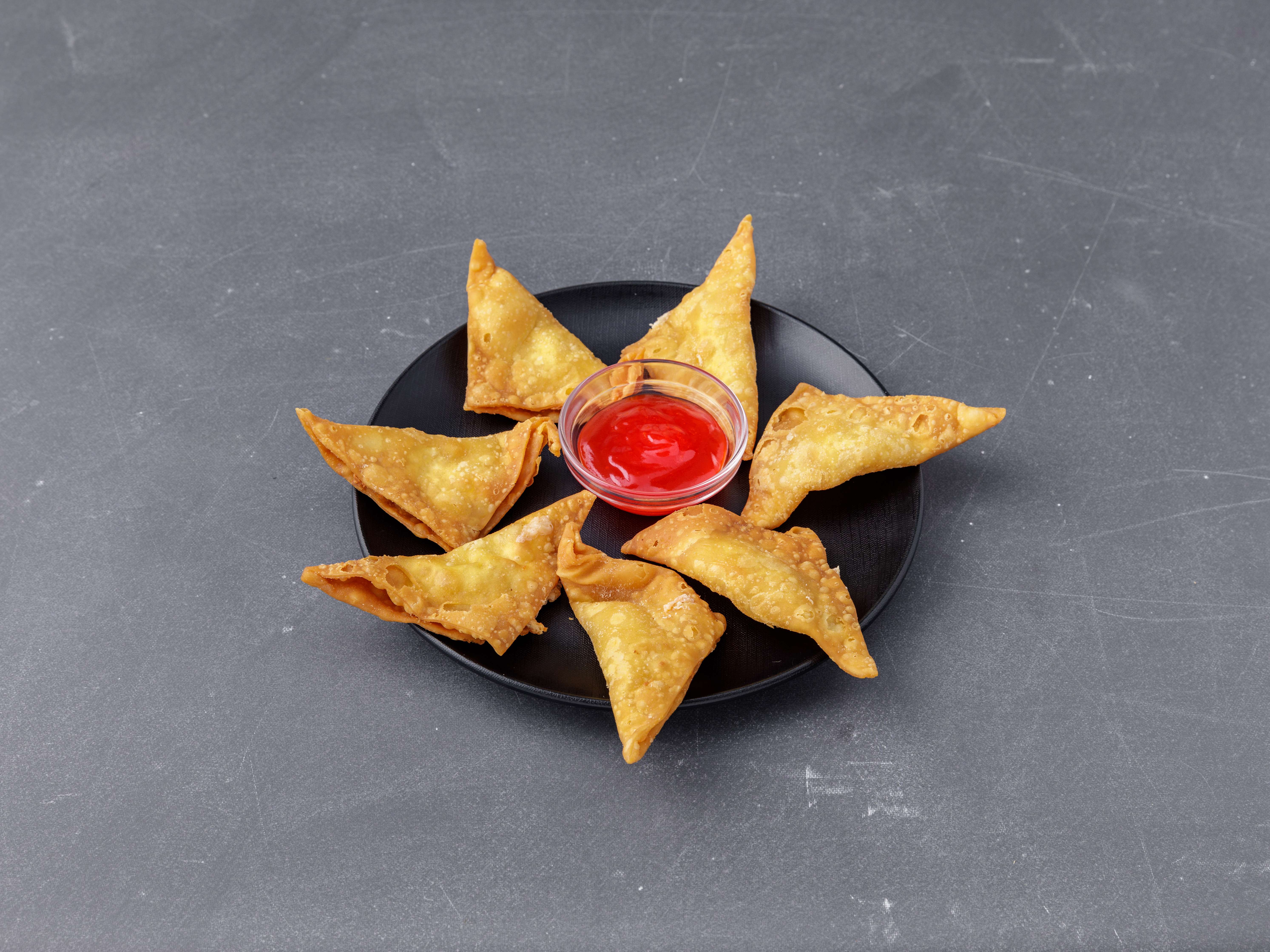 Order 15. Crab Rangoon food online from Lucky Chinese Restaurant store, Midlothian on bringmethat.com