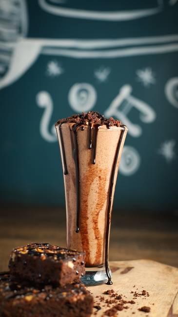 Order Double Chocolate Brownie Shake food online from Jack's Grill store, Ithaca on bringmethat.com