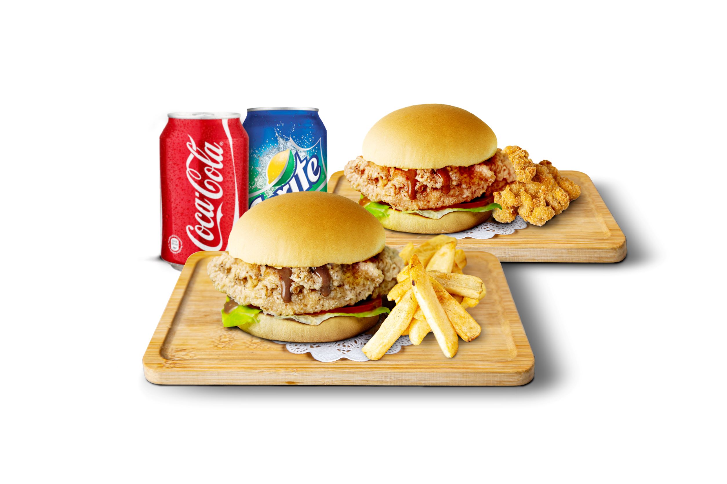 Order 2x Combo Classic Crispy Chicken Sandwich  food online from Darutori store, Glen Cove on bringmethat.com