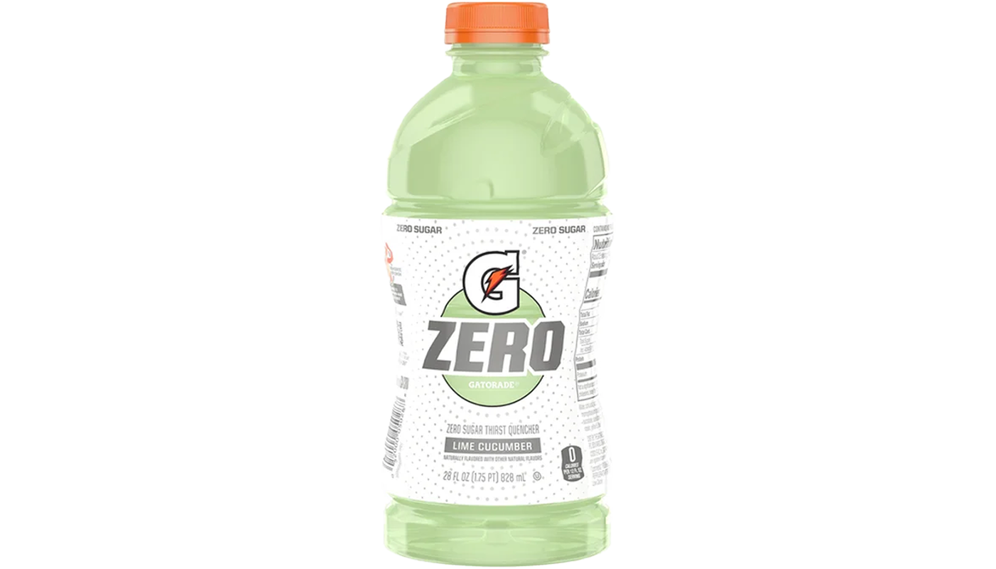 Order Gatorade Zero Lime Cucumber 28oz food online from Chevron Extramile store, Fountain Valley on bringmethat.com