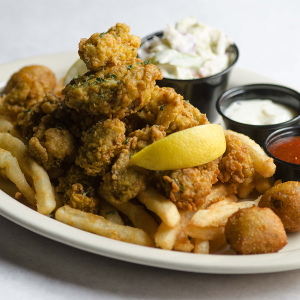 Order Fried Louisiana Oyster Platter Dinner food online from Oceana Grill store, New Orleans on bringmethat.com