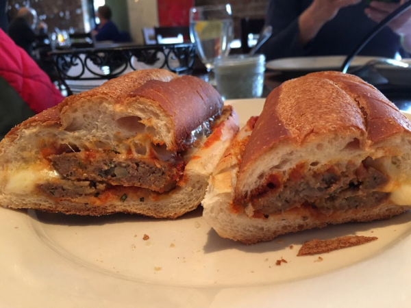 Order Meatball Parmigiana Hero food online from Acquista Trattoria store, Fresh Meadows on bringmethat.com