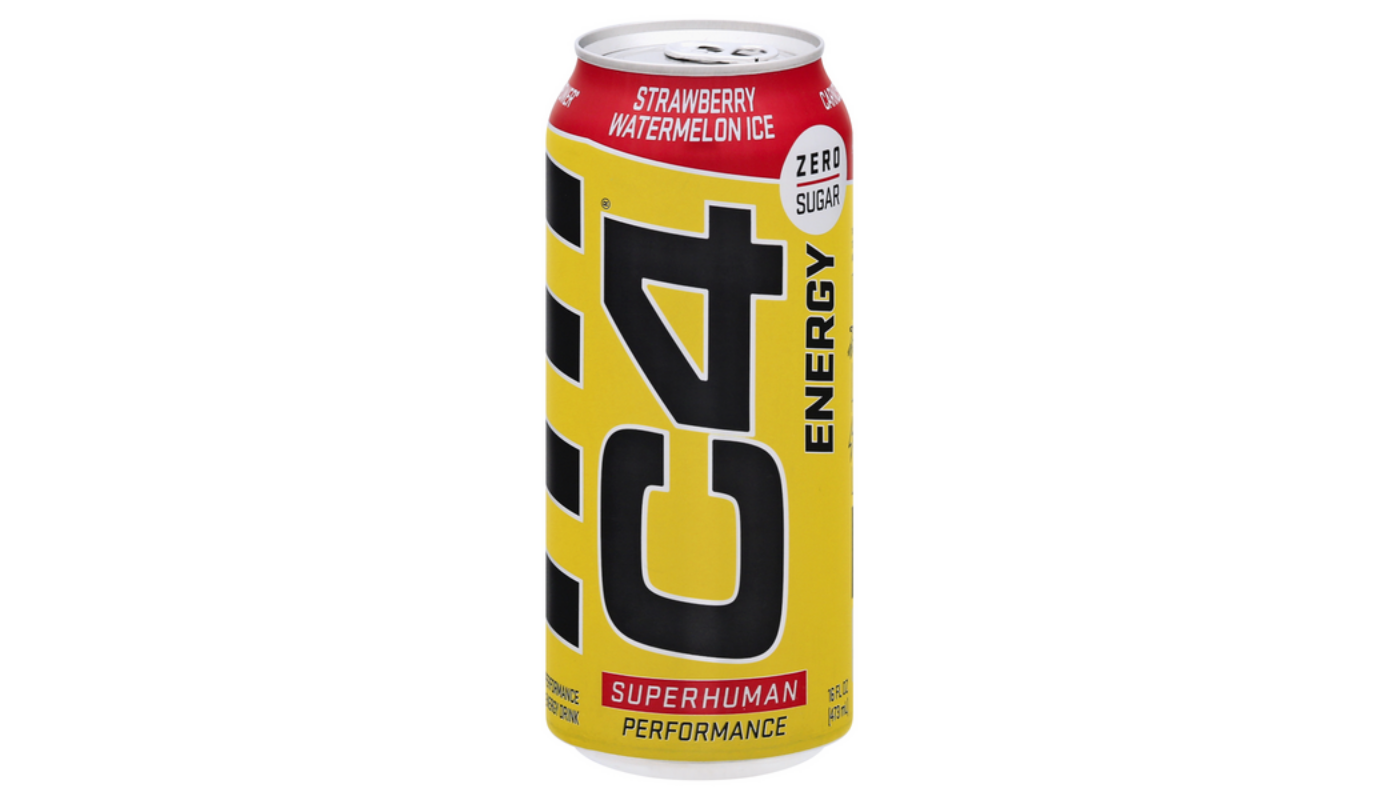 Order C4 Energy Carbonated Strawberry Watermelon Ice Zero Sugar 16 oz Can food online from Ross Liquor store, Sylmar on bringmethat.com