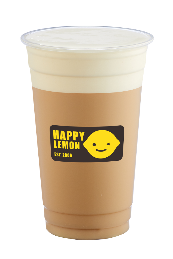 Order B3. Medium Hot Milk Tea with Salted Cheese food online from Happy Lemon store, Boston on bringmethat.com