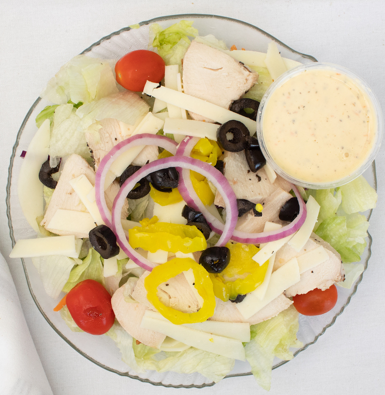 Order Grilled Chicken Salad - Small food online from Emidio Pizza store, Akron on bringmethat.com