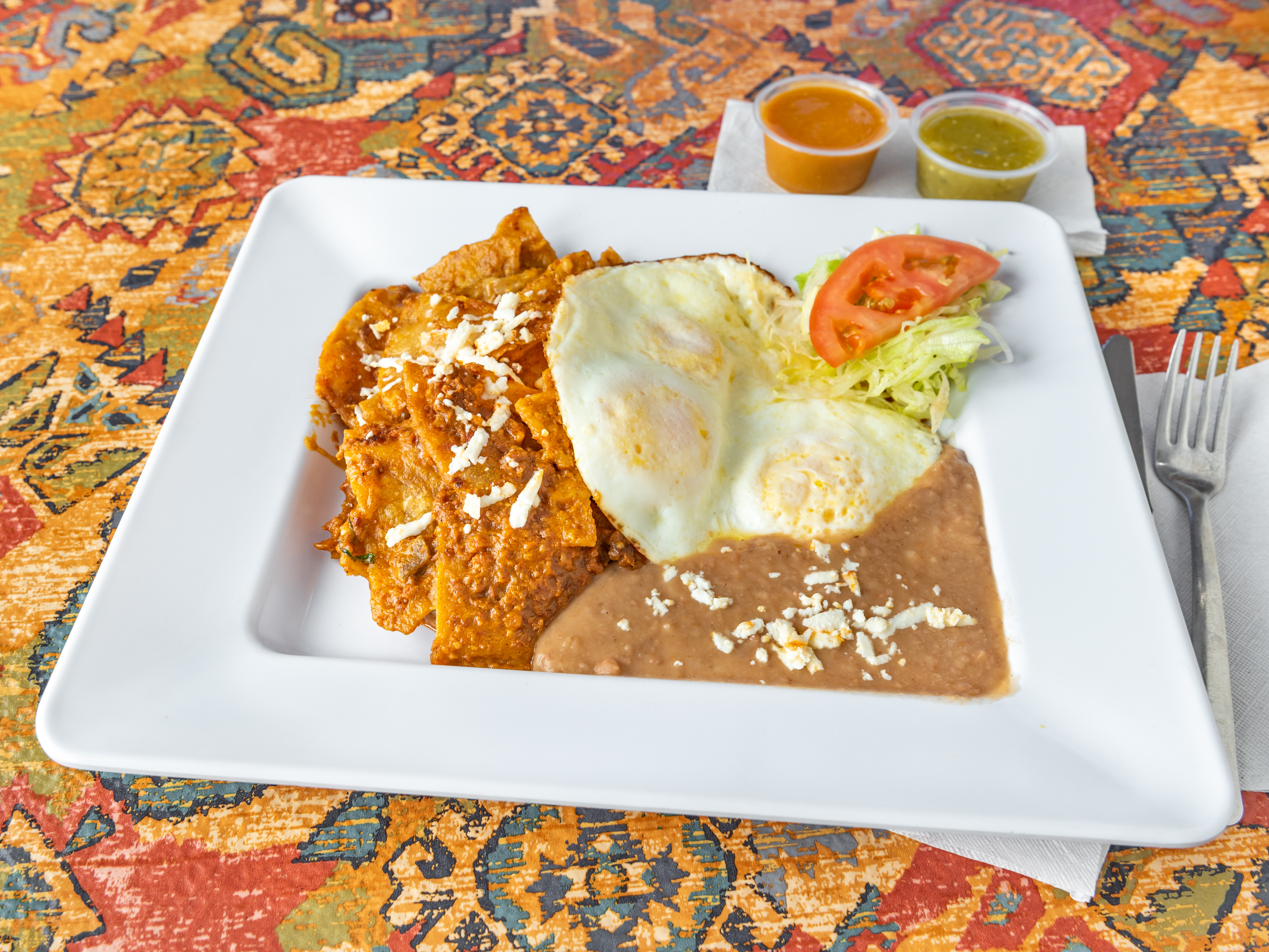 Order Chilaquiles  food online from The Jalapeno Grille store, Saint Charles on bringmethat.com