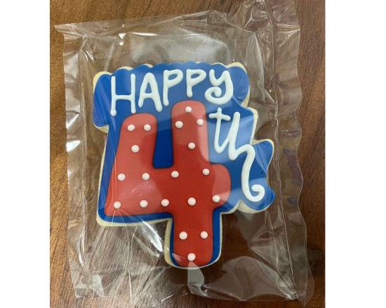 Order Happy 4th Cookie food online from Great One Cookie Company store, Dallas on bringmethat.com