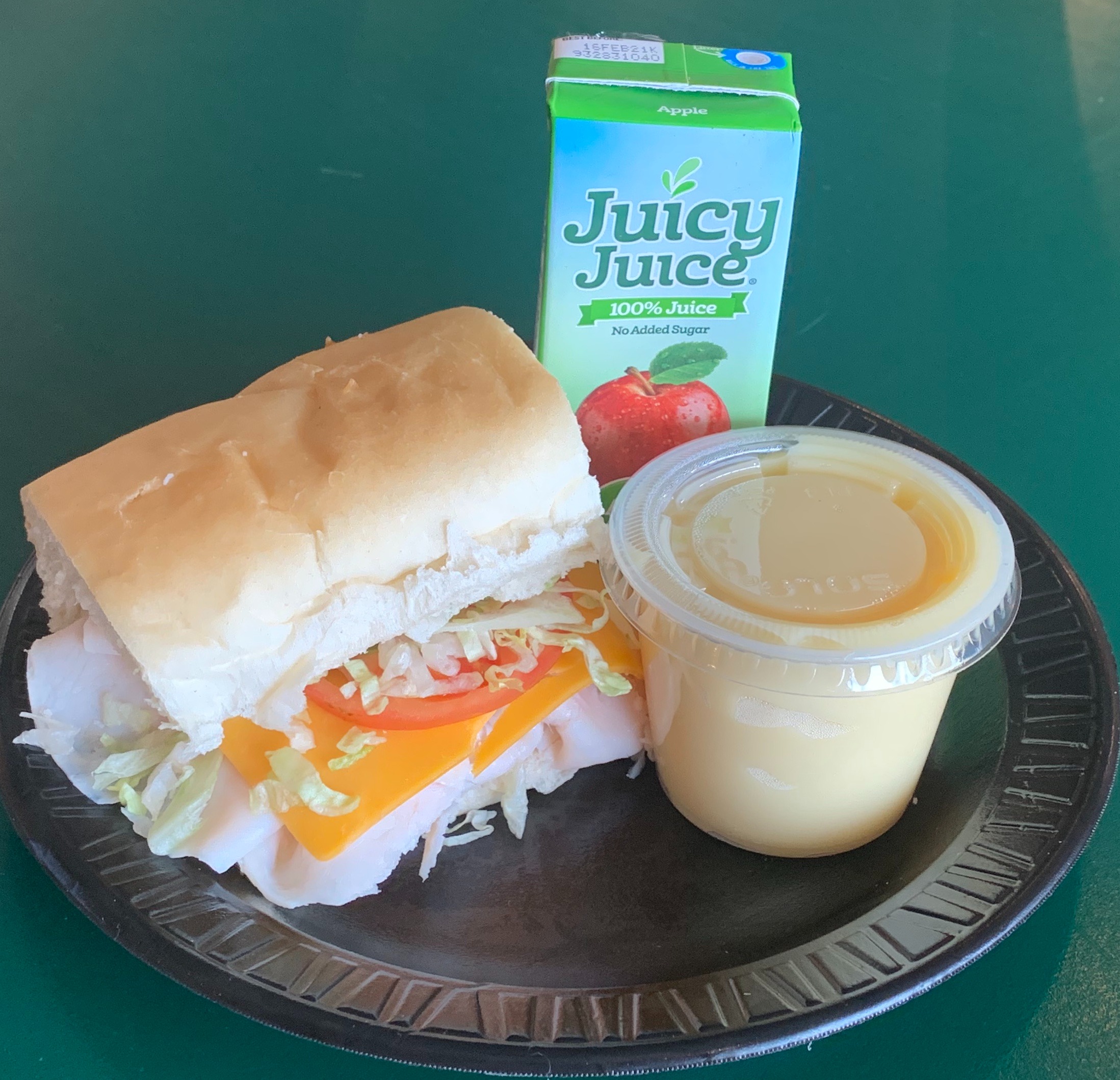 Order 4" Sandwich, Pudding and Juicy Juice food online from Lieber Boxcar Express store, Galesburg on bringmethat.com