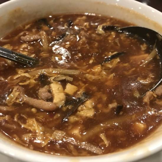 Order Hot and Sour Soup / 酸辣湯 food online from Sam Woo Barbeque store, Alhambra on bringmethat.com