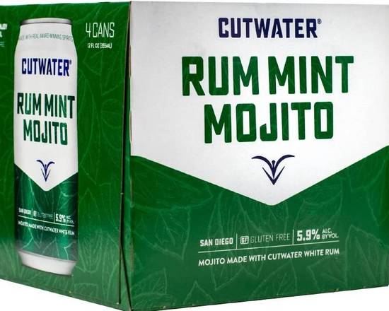 Order cutwater rum mojito 4pk cans food online from Windy City Liquor Market store, El Cajon on bringmethat.com