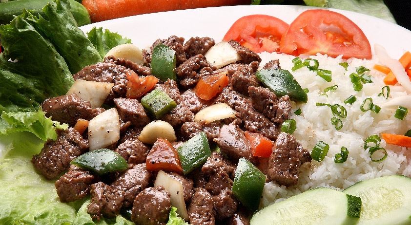 Order C8. Sauteed Black Pepper Beef food online from Pho Que Huong store, Plano on bringmethat.com