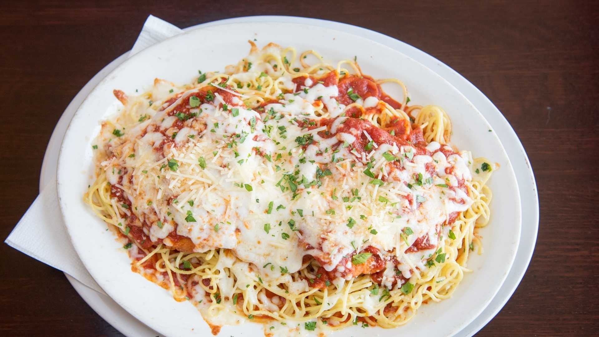 Order Chicken Parmesan food online from Soprano's Pizza & Pasta store, Seattle on bringmethat.com