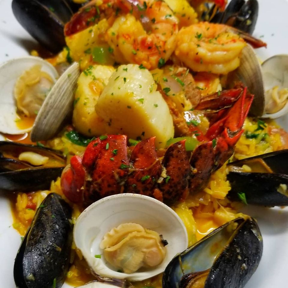 Order Paella food online from Blue Water Seafood store, East Brunswick on bringmethat.com