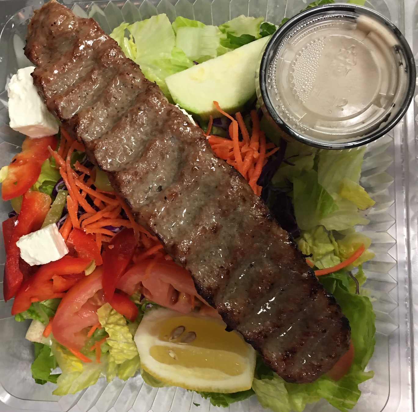 Order Greek Salad with Kabob Koobideh food online from Healthy Grill store, Escondido on bringmethat.com
