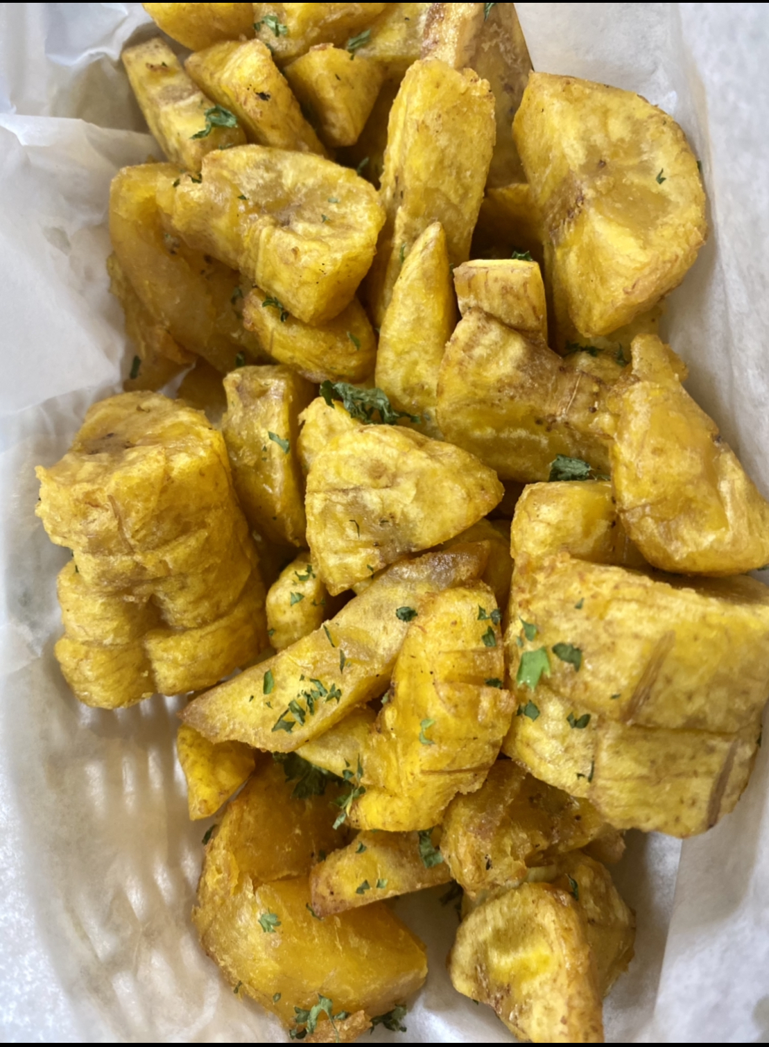 Order Green and Spicy Plantains food online from The Loaded Plantain store, Bethlehem on bringmethat.com