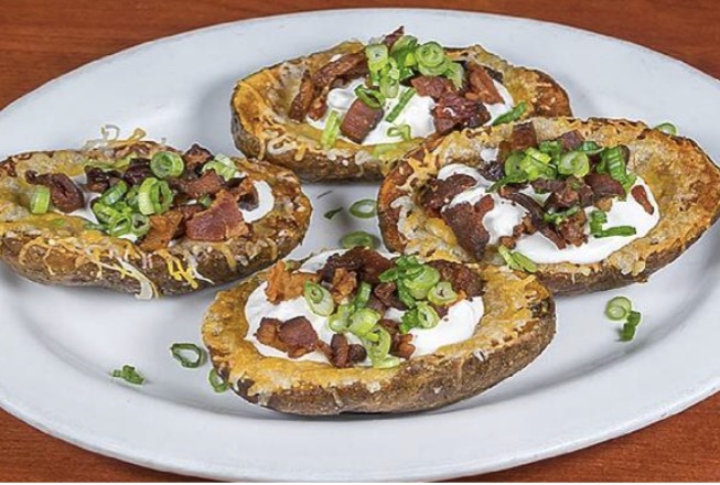 Order Loaded Potato Skins food online from Mcgee's Bar & Grill store, Alameda on bringmethat.com