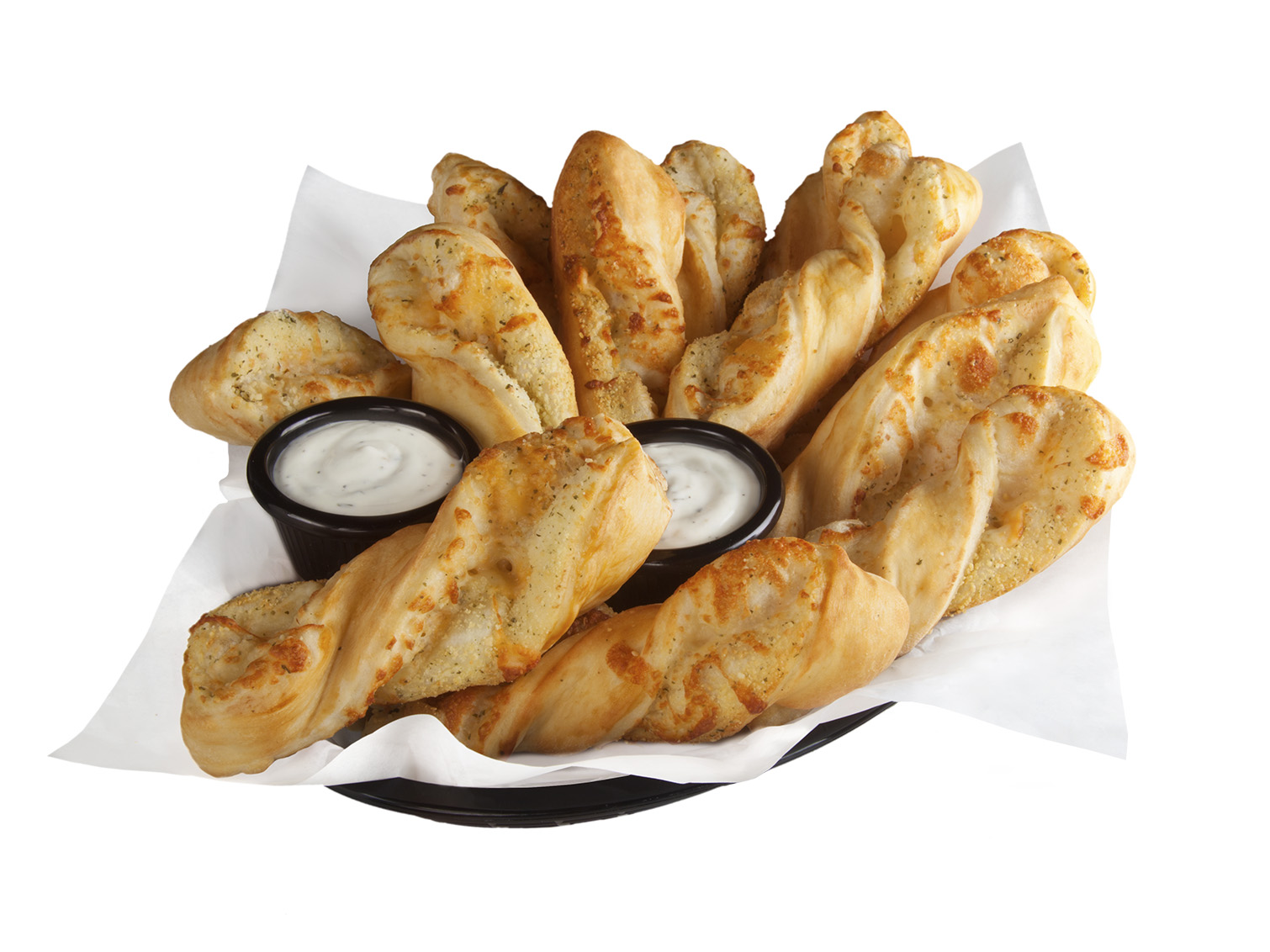 Order Garlic Twists food online from Round Table Pizza store, Fresno on bringmethat.com