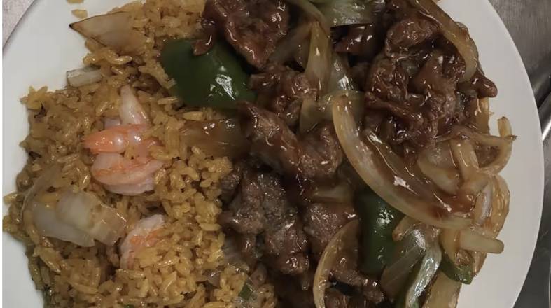 Order Pepper Steak with Onions food online from Chinese American Cafe store, Jefferson Parish on bringmethat.com