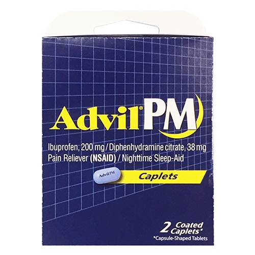 Order Advil PM - 200mg/2 Count food online from Bottle Shop & Spirits store, Los Alamitos on bringmethat.com
