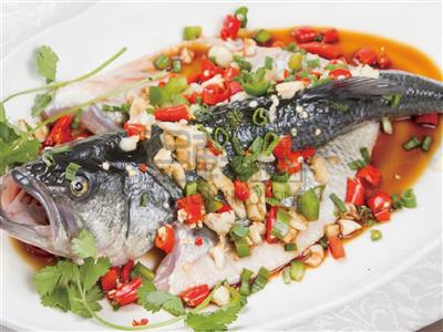 Order Steamed Live Mouth Bass w/ Szechuan Sauce food online from MingHin Cuisine - Rolling Meadows store, Rolling Meadows on bringmethat.com