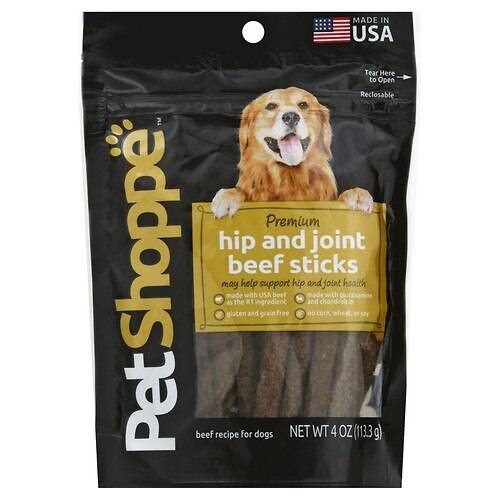 Order PetShoppe Premium Hip & Joint Beef Sticks - 4.0 oz food online from Walgreens store, TAYLOR on bringmethat.com