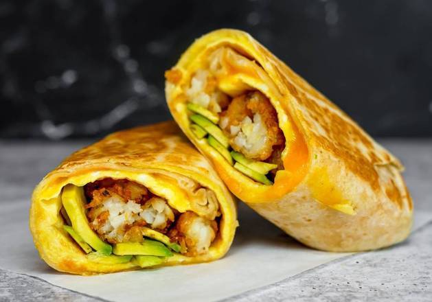 Order Avocado, Egg & Cheddar Breakfast Burrito food online from Breakfast In Bed store, Concord on bringmethat.com