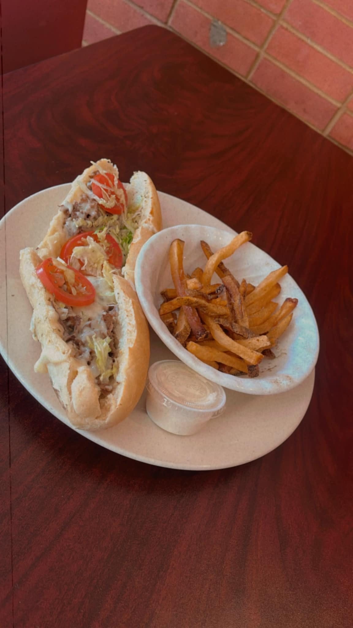 Order Cheesesteak Works Sub - Subs & Burgers food online from American Pie Pizzeria store, Hagerstown on bringmethat.com