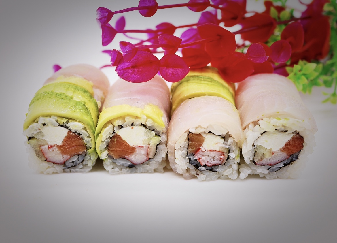 Order Philly Deluxe Roll food online from Red Bowl Asian Bistro store, Cary on bringmethat.com