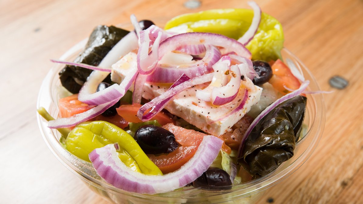 Order Greek Salad food online from The chicken shack store, Astoria on bringmethat.com