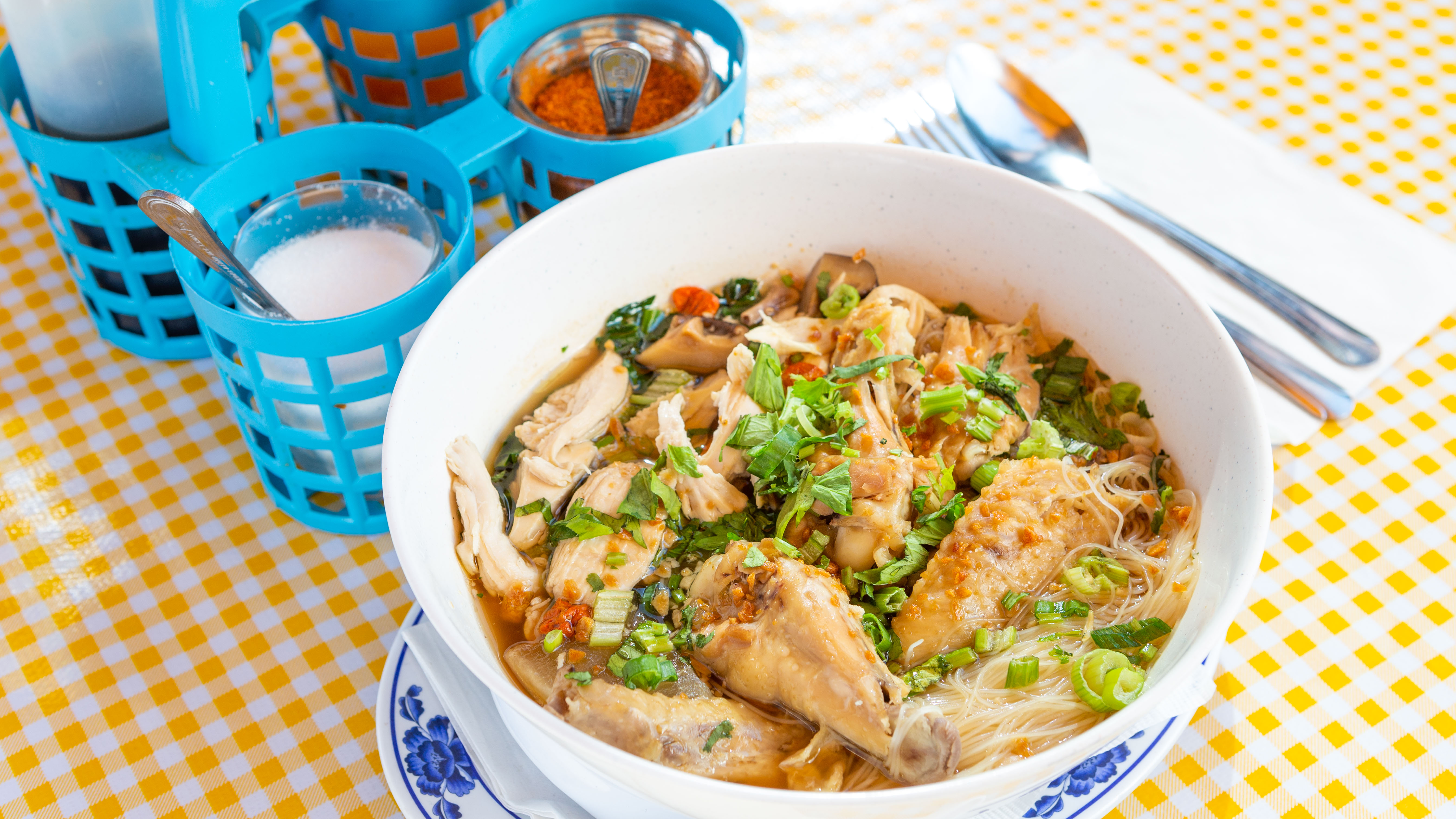 Order Chicken Noodle Soup food online from Nong Khao Man Gai store, Portland on bringmethat.com