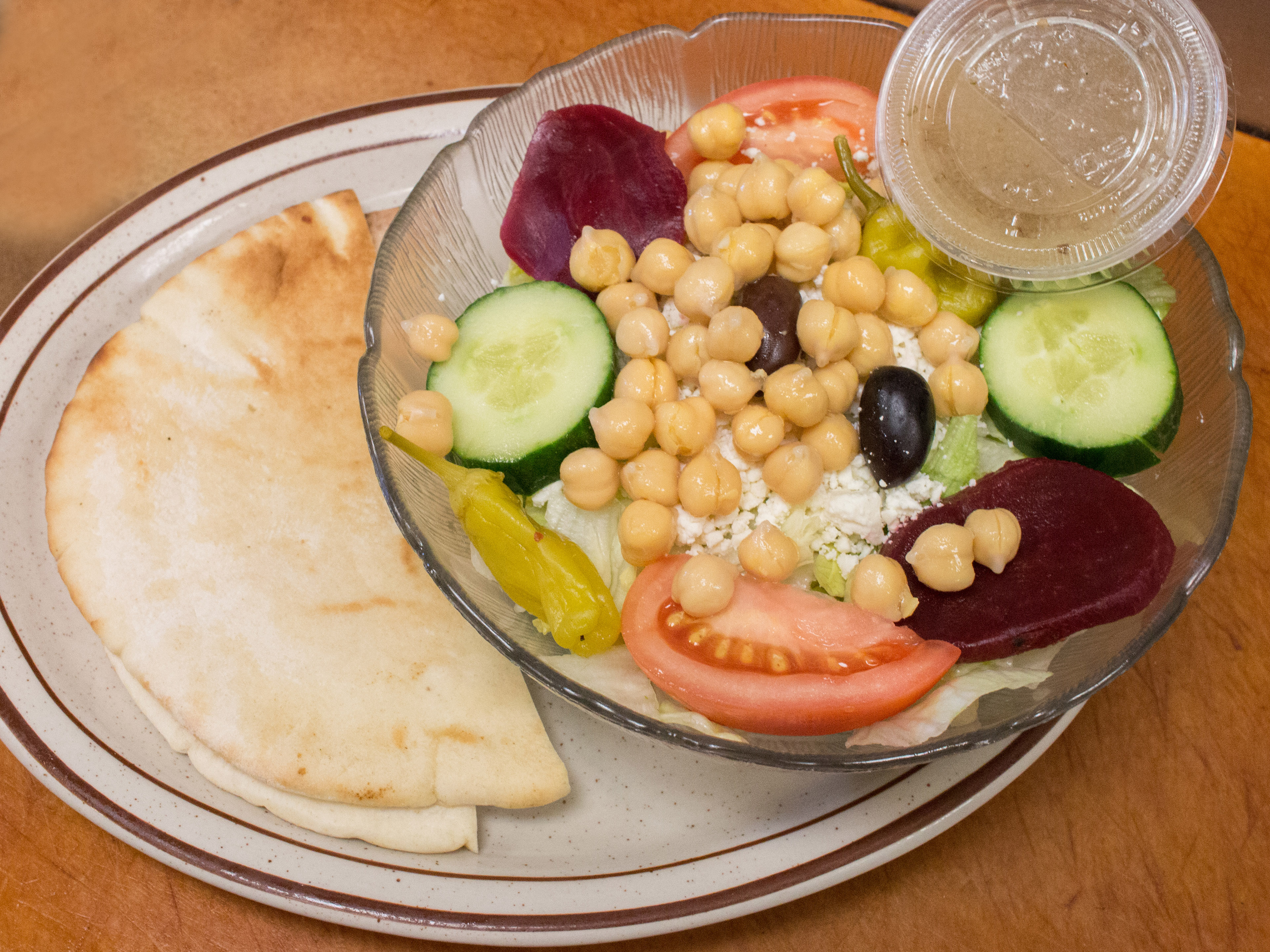 Order Lemon Rice Soup and Small Greek Salad food online from Leo's Coney Island store, South Lyon on bringmethat.com