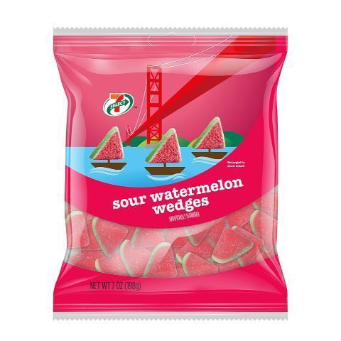 Order 7-Select Sour Watermelon Wedges 7oz food online from 7-Eleven store, Mint Hill on bringmethat.com