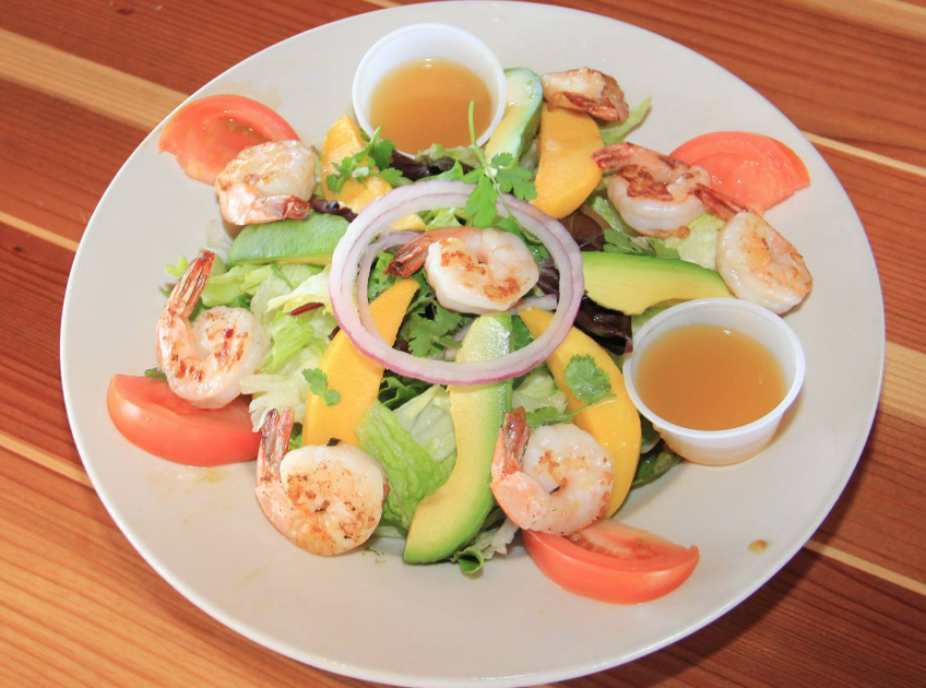 Order Avocado Shrimp Mango Salad food online from Gulf Drive Cafe & Tiki store, Bradenton Beach on bringmethat.com