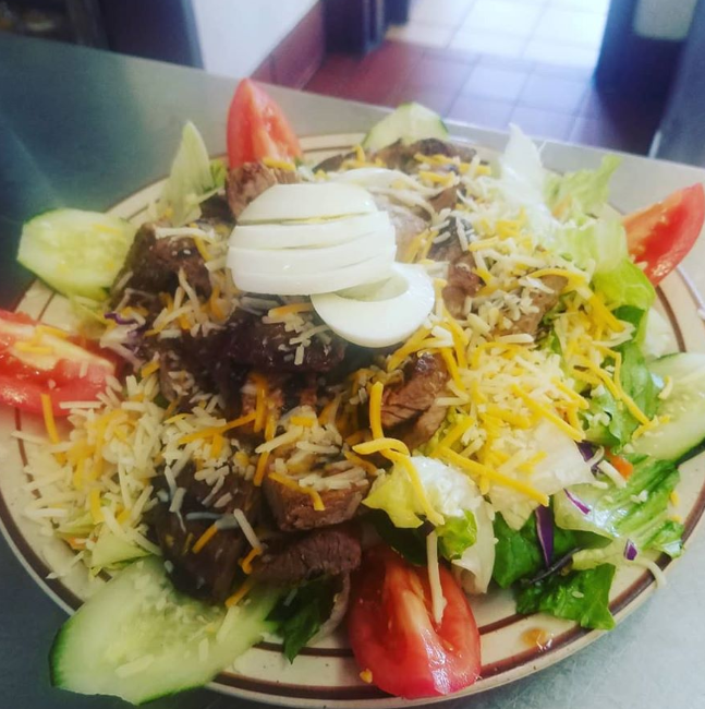 Order Steak Salad food online from Terry Cafe store, Stanton on bringmethat.com