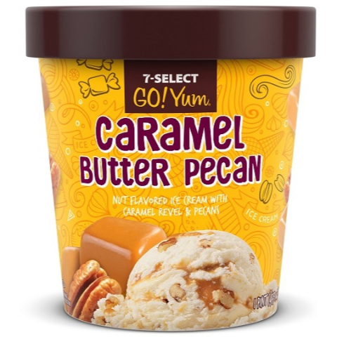 Order 7-Select GoYum Caramel Buttered Pecan Pint food online from 7-Eleven store, Hutto on bringmethat.com