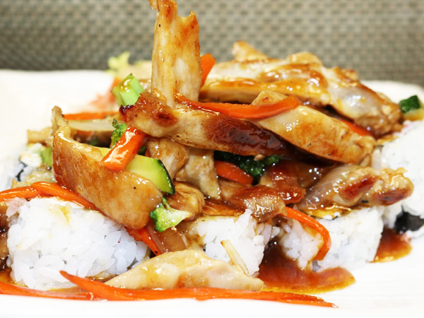 Order Chicken Teriyaki Roll food online from Sushiraw store, Los Angeles on bringmethat.com