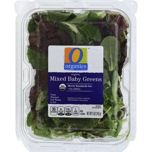 Order O Organics · Organic Mixed Baby Greens (5 oz) food online from Albertsons store, Belgrade on bringmethat.com
