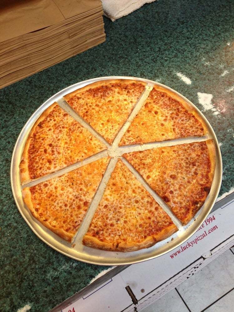 Order Cheese Pizza - Medium 14" (6 Slices) food online from Luckys Pizza store, Surprise on bringmethat.com