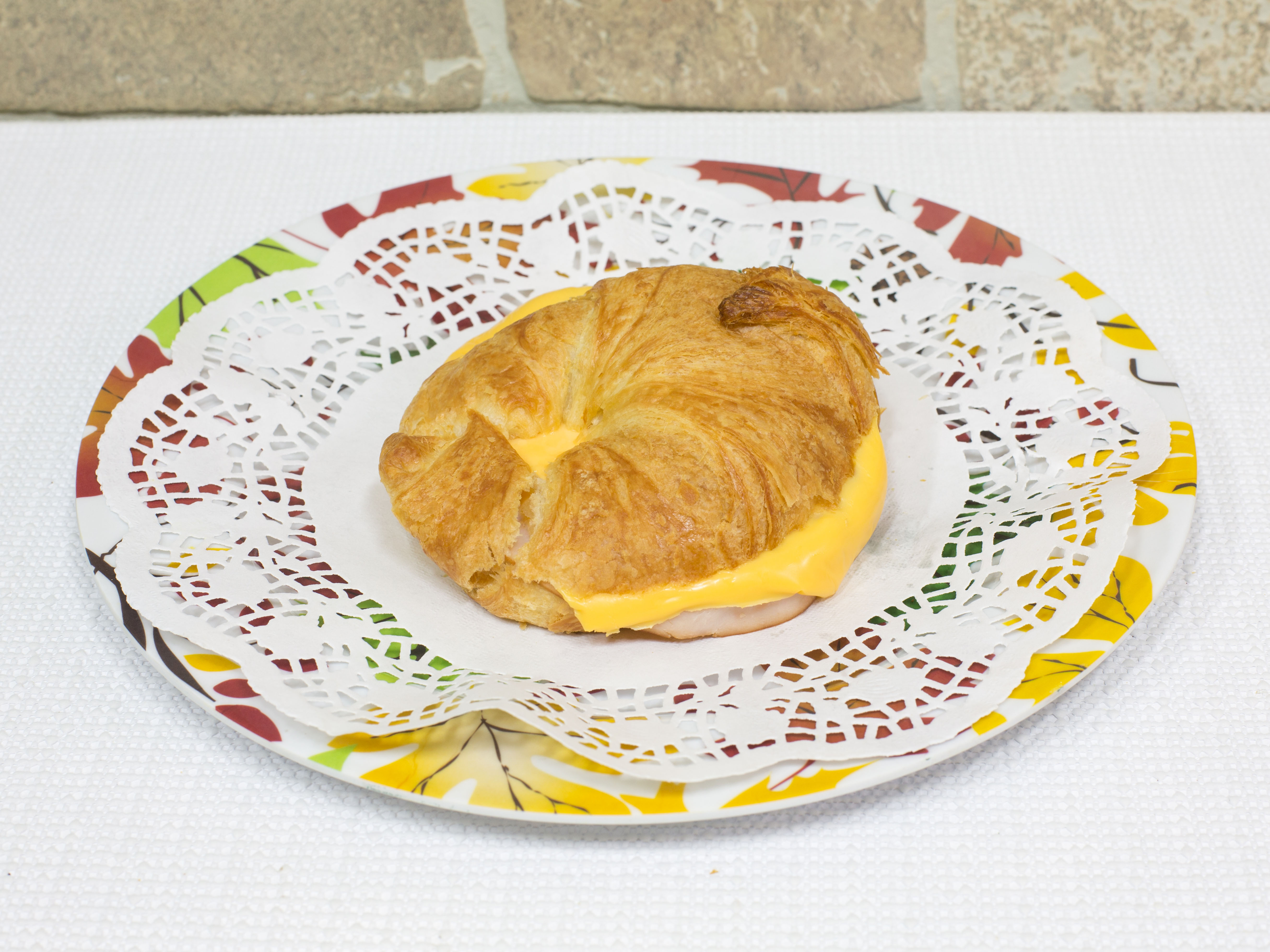 Order Croissant with turkey ham and cheese food online from Live The Life Healthy store, Elizabeth on bringmethat.com