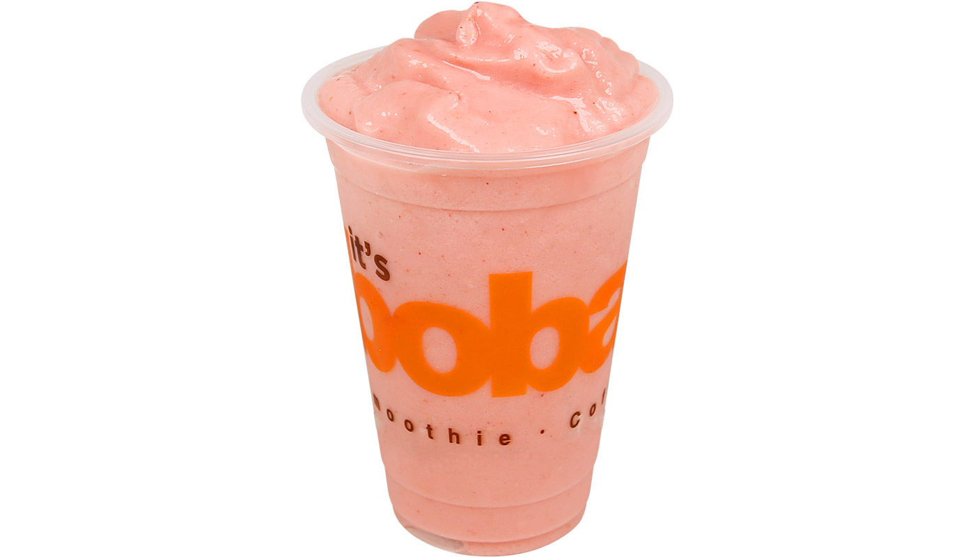 Order Strawberry Peach Smoothie food online from Boba Time store, Rowland Heights on bringmethat.com