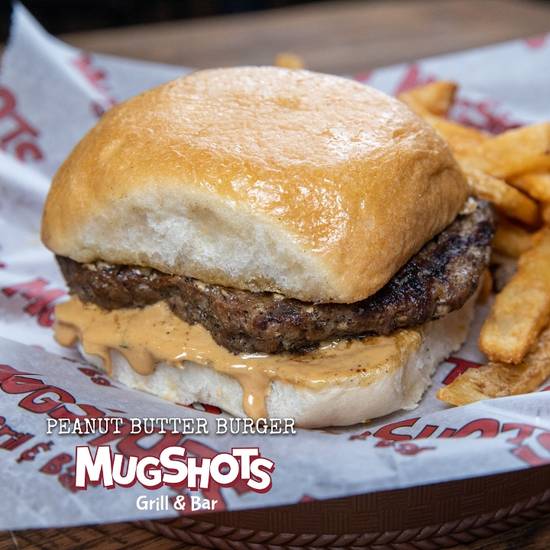 Order ANTHONY'S PEANUT BUTTER BURGER food online from Mugshots Grill & Bar store, Starkville on bringmethat.com